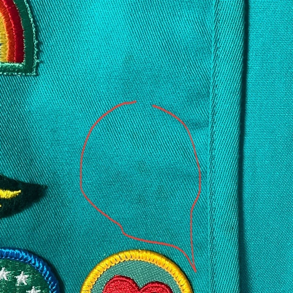 Vintage 90s Girl Scouts USA Badge Vest 1994-96 Honor Troop Patch Lot Union Tag
